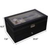 Leather Watch Box Case Organizer