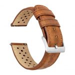 Leather Watch Bands with Integrated Quick Release Spring Bars