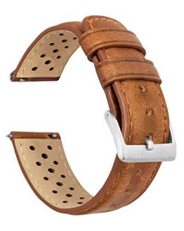 Leather Watch Bands with Integrated Quick Release Spring Bars