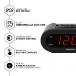 Automatic Smart Clock with Red LEDs, Great for Seniors
