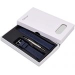 Dark Blue Watch Band, Quick Release Breeze Leather