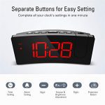 Projection Alarm Clock with USB Phone Charger - Easy-to-Use Digital Clock for Bedrooms