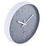 12 Inch Non-Ticking Wall Clock - Modern and Silent Timepiece for Home and Office