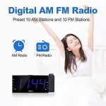 OnLyee Projection Alarm Clock with AM FM Radio