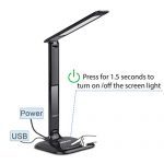 LEDGLE Desk Lamp, Table Lamp 8W LED Desk Lamp LCD Screen