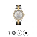 Two Tone Gold Silver Watch with Pave Diamond Face