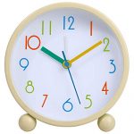 Colorful Kids Analog Alarm Clock,4 inch Simple Stylish