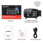 Projection Alarm Clock, ELEGIANT FM Radio Alarm Clock