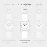 CLUSE LA TÉTRAGONE Gold Mesh White Women's Watch