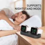 Dual iWatch Charging Stand Dock Silicone with Apple Watch Series