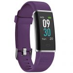 Purple Fitness Tracker with Heart Rate Monitor