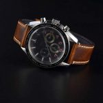 Gold Brown Premium Saddle Style Vintage Leather Watch Strap