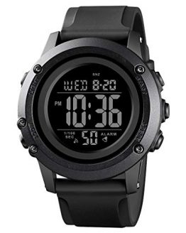 Men's Digital Sports Watch Large Face Waterproof