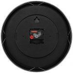 Kitchen Modern Silver Decorative Silent Metal Wall Clock