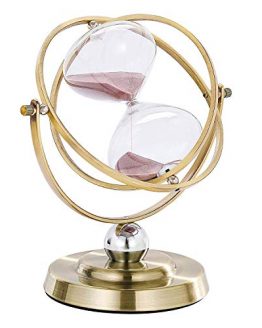 Vintage Brass Purple Sand Clock 60 Min