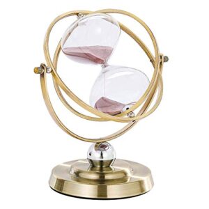 Vintage Brass Purple Sand Clock 60 Min