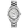 Peugeot Stainless Steel Big Face Luxury Watch with Day Date Windows