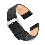 Leather Watch Band Metal Buckle Clasp Speidel Genuine