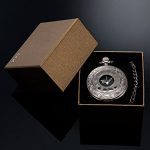 Quartz Pocket Watch with Roman Numerals Scale and Chain Belt