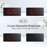Projection Alarm Clock with USB Phone Charger - Easy-to-Use Digital Clock for Bedrooms