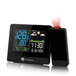 Projection Alarm Clock Projector on Ceiling with Indoor/Outdoor Temperature Display