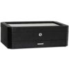 Watch Collection with the 12 Slot Luxury Leather Watch Box - Stylish Organization and Unmatched Protection in Black/Pink