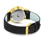LJXII Lugano Watch with 40mm Black dial and Black Leather Strap