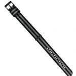 24mm Black Grey NATO Style Watch Strap - Black Buckle