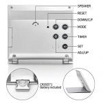 Digital Travel Alarm Clock Foldable Calendar Temperature Timer