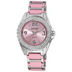 Crystals On Bezel On Ceramic Bracelet Watch August Steiner