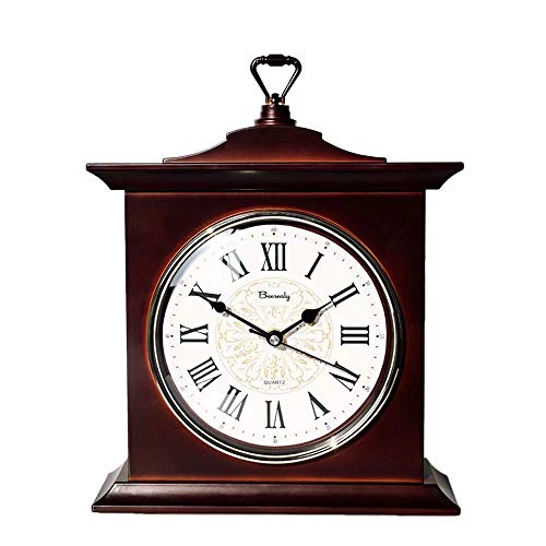 Silent Retro Mantel Clock for Bedroom