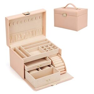 FEISCON Jewelry Box Organizer Watch Case Large