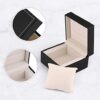  Watch Gift Box Black PU Leather Single Watch Gift Case