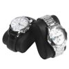 Watch Box Mens Lockable Organizer Black Display Case