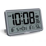 Digital Wall Clock with Temperature Humidity and Date