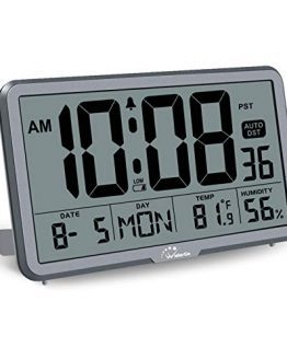 Digital Wall Clock with Temperature Humidity and Date