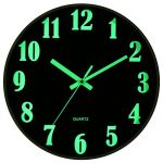 Modern Night Light Wall Clock Large Luminous Function