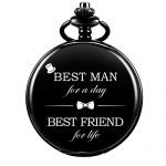 Pocket Watch Men Personalized Black Chain