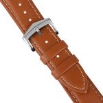 Dark Brown 20mm Watch Band Leather Quick Release