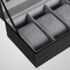 Glass Topped 6-Slot Watch Box