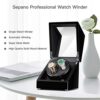 Automatic Double Wooden Watch Winder