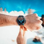 LAiMER Wooden Watch with Luminous Hands, 24h Display