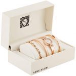 Anne Klein Women's Crystal Accented Bangle Watch