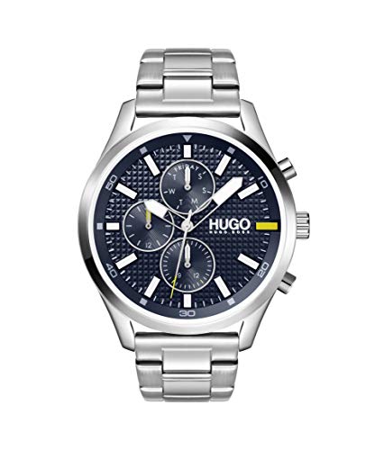 Silver  HUGO Link Bracelet Casual Watch
