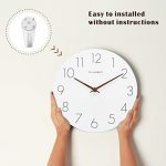 Plumeet 12'' Wooden Wall Clock Frameless Clocks