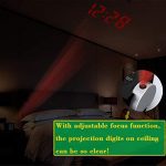 Projection Alarm Clock, Projector Time on Ceiling Wall