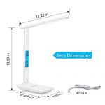 LED Desk Lamp Office with Clock
