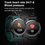 Fitness Tracker with Blood Pressure Heart Rate Blood Oxygen Monitor Smart Watch