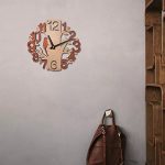 Tree Shaped Wall Clock Wood