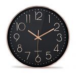 Rose Gold Wall Clock Silent Non Ticking